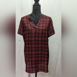 Torrid Harper pullover plaid tunic blouse